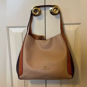 Coach Two-Tone Tan and Brown Shoulder Bag